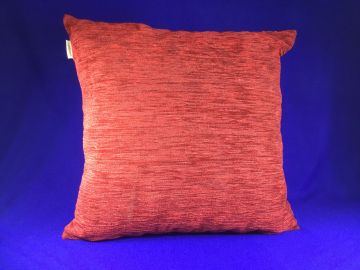Almofada de tecido aveludado vermelho - 45x45 cm