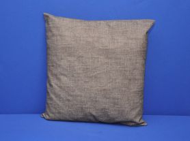 Almofada de tecido linho marrom - 45x45 cm