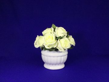 Arranjo flor rosa branca para centro de mesa M