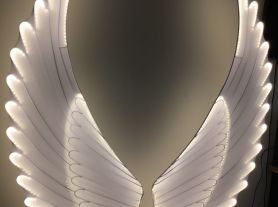 Asa de anjo LED branca - 1,90 
