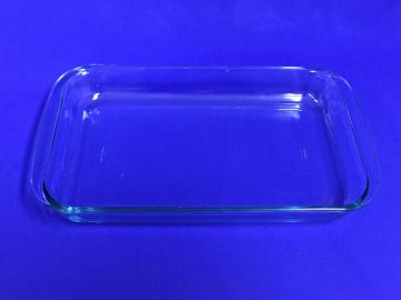 Assadeira vidro retângular - 40x23x5 cm