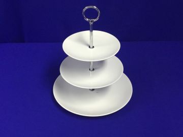 Baleiro porcelana 3 níveis - 28/21/18 cm