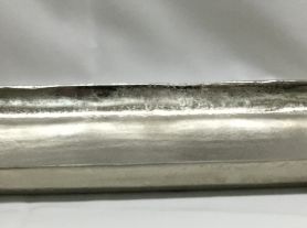 Bandeja alumínio oval 67x20x3,8cm