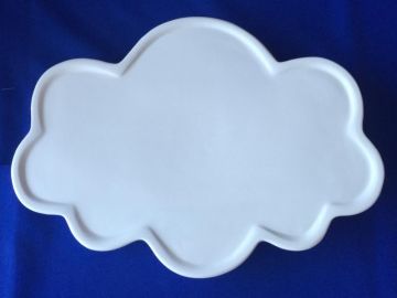 Bandeja nuvem branca - 25x35 cm