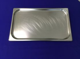 Bandeja inox rasa tipo forma - 53x33 cm