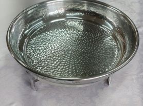 Bandeja Redonda Aluminio c/ base - 62