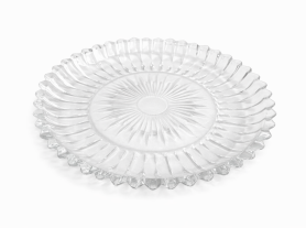 Bandeja vidro redondo - 28 cm