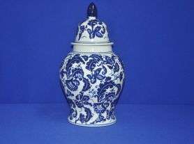 Bomboniere portuguesa branca e azul - 42x22 cm