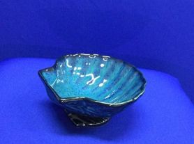Bowl tipo concha azul marinho - 15x16cm