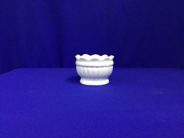 Cachepô P cerâmica branco - 10x14 cm