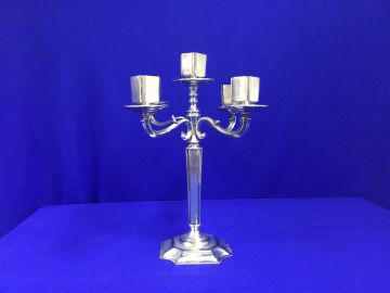 Candelabro de prata 5 velas - 35 cm