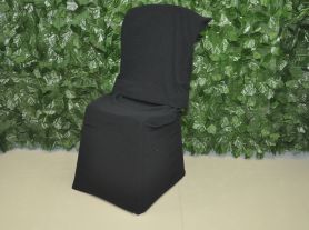 Capa para cadeira plush preta