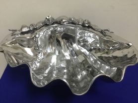 Centro de mesa fundo do mar metal - 45x36x15