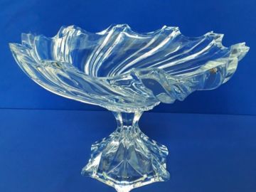Taça cristal com pontas - 21x32 cm