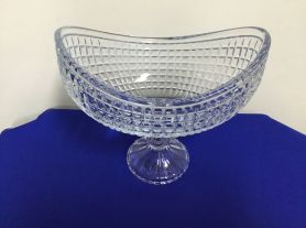 Centro de mesa oval vidro - 26x15,7x23,2cm