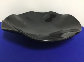Centro de Mesa  Redondo Preto - 41x7cm