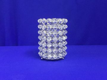 Cilindro com cristal - 19x14 cm