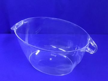 Cooler oval acrílico transparente - 12 L