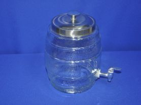 Suqueira de vidro estilo barril - 5 L