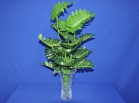 Folhagem com galho verde folha tipo palmeira - 70 cm