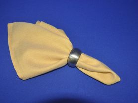 Guardanapo de tecido amarelo mostarda - 51x51 cm