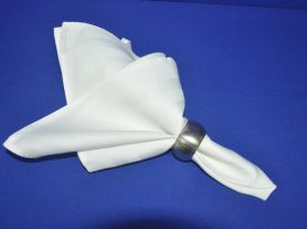 Guardanapo de tecido branco - 51x51 cm