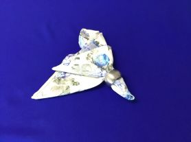 Guardanapo floral azul - 35x35 cm