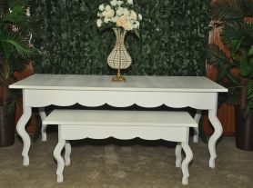 Mesa provençal infantil - 1,30x0,45x0,55 m