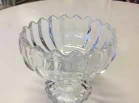 Mini bowl  vidro c/ pé - 8x7cm