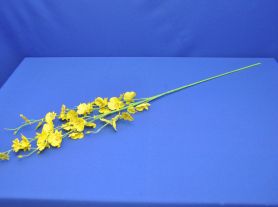 Orquídea amarela com caule verde - 95 cm
