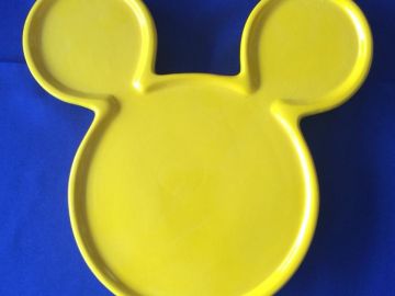 Bandeja cabeça mickey amarela - 20x28 cm