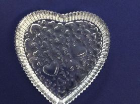 Porta Doce Cristal De Coração