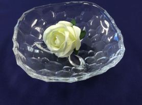 Porta Doce Cristal Quadrado Cristal c/ 3pés