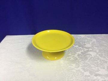 Porta doce cerâmica amarelo M - 25x10 cm