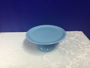 Porta doce cerâmica azul bebê G - 30x13 cm