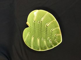 Porta Doce Verde Costela de Adão - 28x23cm