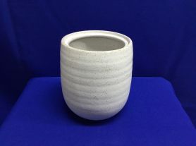 Vaso branco cerâmico - 13x17