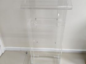 Pulpito Acrilico - Suporte p/ microfone 1m x 50cm