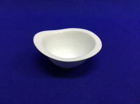 Ramequim oval branco com borda 11,5x9,2x4,5cm - 100ml