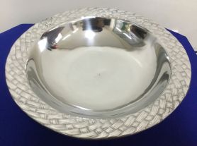 Saladeira redonda metal - 37x9cm