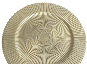 Sousplat Dourado frisado PVC