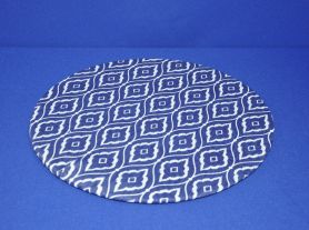 Sousplat tecido azul marinho estilo português 
