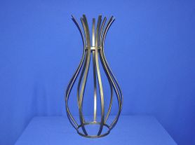 Vaso ferro indiano ouro envelhecido - 70 cm