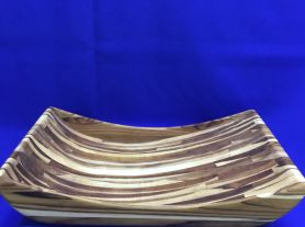 Tabua de madeira formato canoa - 48x30
