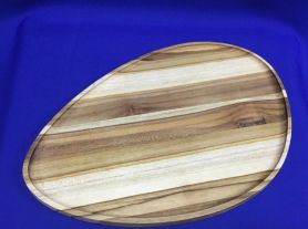 Tabua de madeira formato gota - 35x24