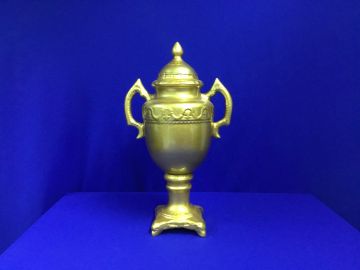 Taça imperial com duas alças dourada - 29x53 cm