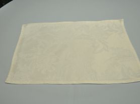 Toalha branca americana brocada  - 30x45 cm