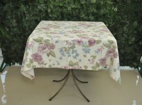 Toalha estampada floral rosa quadrada - 1,50x1,50 