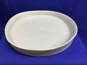 Travessa cinza ceramica - 38 cm