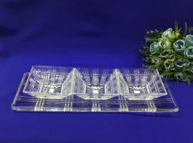 Travessa Liverpool com 2 Bowls em cristal trabalhado
